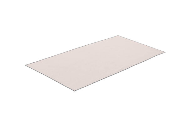 Lona Playera Lisa Crudo Borde Negro