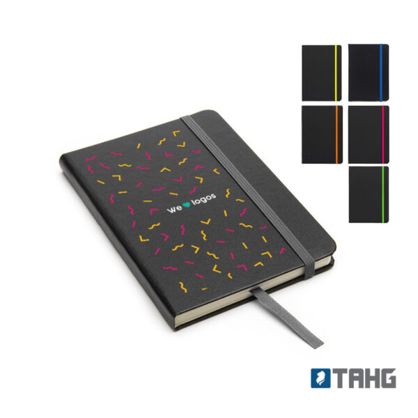 Cuaderno Writer A6 80 hojas Tapa Negra con detalle