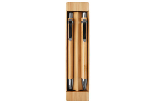 SET DE BOLIGRAFO Y LÁPIZ MECÁNICO DE BAMBÚ "NAGANO"